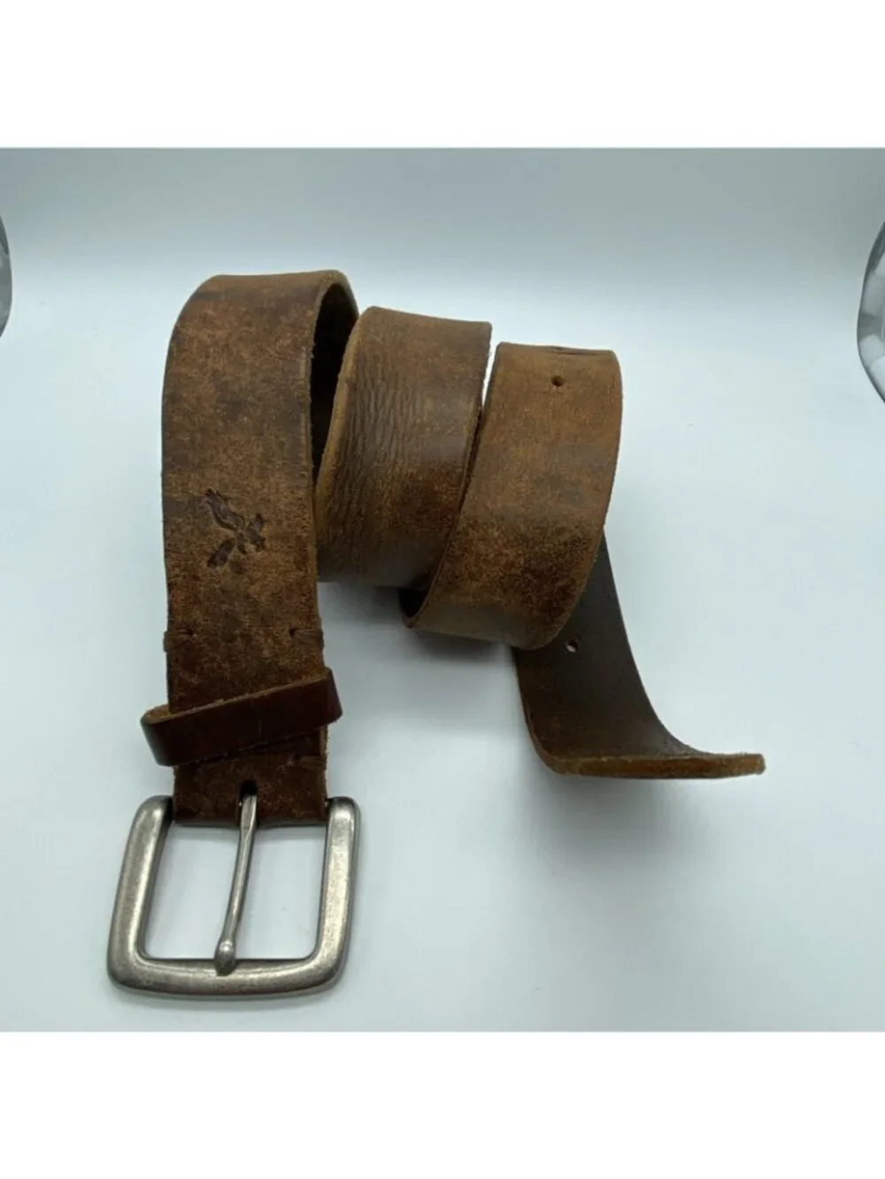 American Eagle Brown Genuine Leather Belt Size 32 Casual  1 3/8